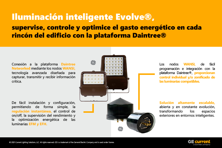 Iluminación inteligente Evolve®