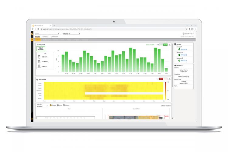 Daintree Controls Software on a mobile device.